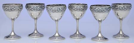 105915 (Sterling, Hollowware) (Set of 6) Wine Goblet