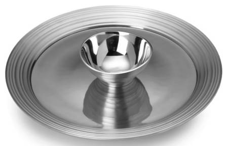 Swirl (Aluminum, Hollowware) 2 Piece Chip & Dip Set