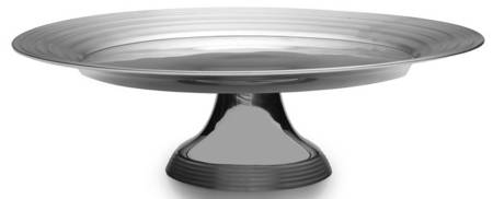 Swirl (Aluminum, Hollowware) 14" Diameter Pedestal Cake Stand