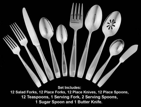 Natasha (Stainless) 65 Piece Set