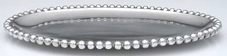 String of Pearls (Aluminum, Hollowware) 12" Oval Serving Platter