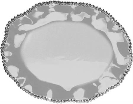 String of Pearls (Aluminum, Hollowware) 19" Oval Serving Platter