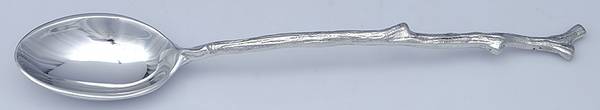 Bird & Branch Collection (Aluminum, Hollowware) Solid Salad Serving Spoon