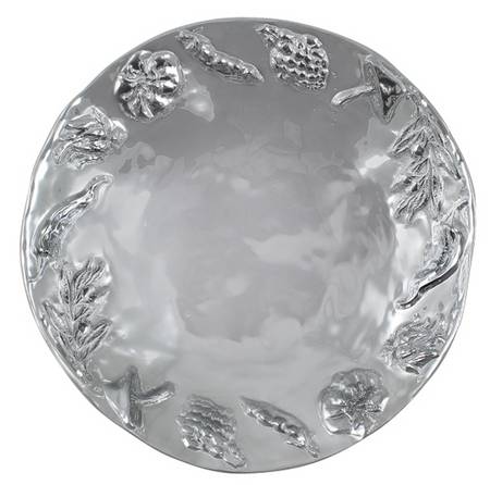 Farmer's Market (Aluminum, Hollowware) 16" Round Vegetable Bowl