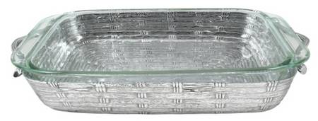 Farmer's Market (Aluminum, Hollowware) 17" Casserole Holder & Pyrex Liner