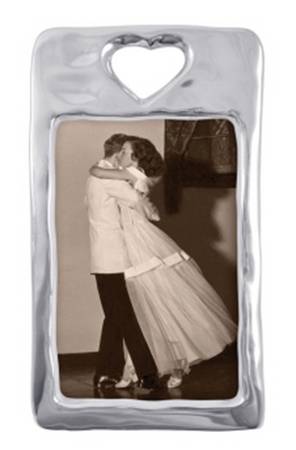 First Comes Love (Aluminum, Hollowware) Frame-Holds 4" X 6"