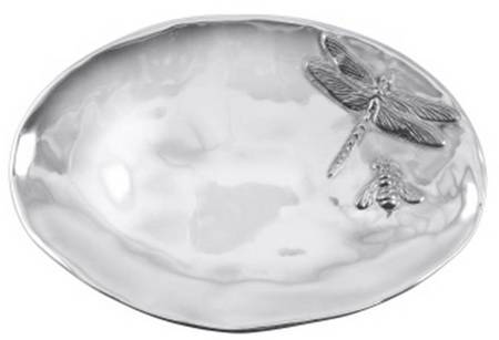 Gregarious Garden (Aluminum, Hollowware) 13" Oval Bowl
