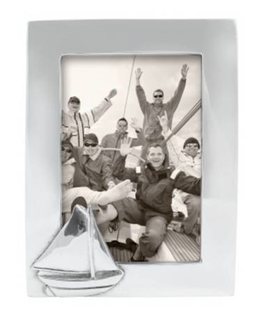 High Seas (Aluminum, Hollowware) Frame-Holds 4" X 6" Picture