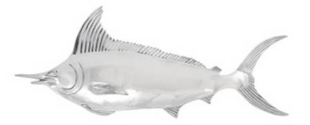 High Seas (Aluminum, Hollowware) 29" Fish Shape Tray