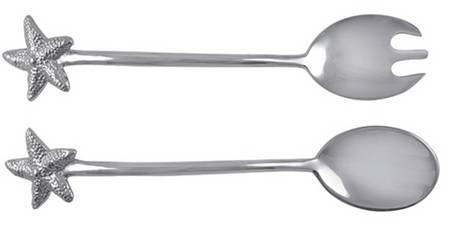 Seaside (Aluminum, Hollowware) (2 Pc) Solid Salad Set
