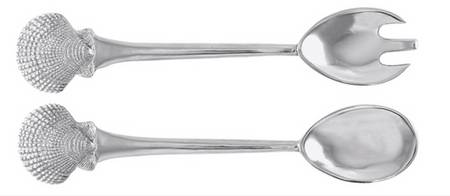 Seaside (Aluminum, Hollowware) (2 Pc) Solid Salad Set