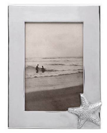 Seaside (Aluminum, Hollowware) Frame-Holds 4" X 6"