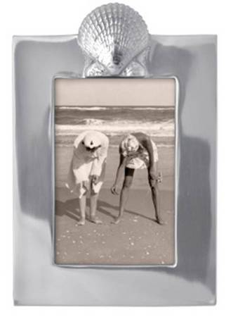 Seaside (Aluminum, Hollowware) Frame-Holds 4" X 6"