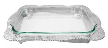 Sueno (Aluminum, Hollowware) 17" Casserole Holder & Pyrex Liner