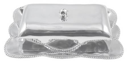 Sueno (Aluminum, Hollowware) Rectangular Covered Butter