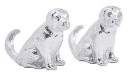 Woof Woof (Aluminum, Hollowware) Figurine Salt & Pepper