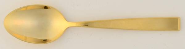 Golden Sculpture (Gold Electroplate) Place/Oval Soup Spoon