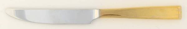 Golden Sculpture (Gold Electroplate) New French Hollow Knife