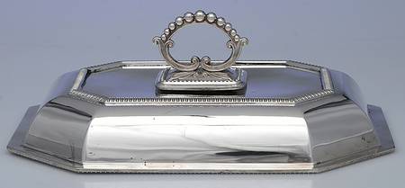 W25117 (Silverplate, Hollowware) Double Vegetable Bowl-Lid