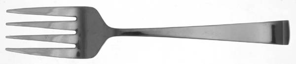 MIS51 (Stainless) Medium Solid Cold Meat Serving Fork