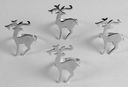 Winter Dreams (Silverplate, Hollowware) Napkin Ring - Set of 4