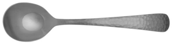 Hammered Opulent (Stainless, Satin Handle) Round Bowl Soup Spoon (Cream Soup) HC