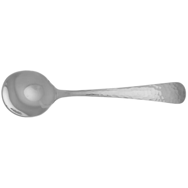 Hammered Opulent (Stainless, Satin Handle) Spoon-Soup/Round Bowl (G) HC