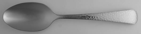 Hammered Opulent (Stainless, Satin Handle) Tablespoon (Serving Spoon)