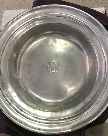 Incised (Pewter, Hollowware) 13" Round Bowl