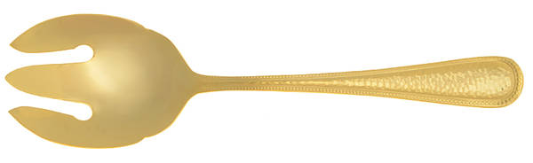 Halston (Gold Electroplate) Solid Serving Fork