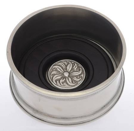 Pewter Hollowware Wine Bottle Coaster