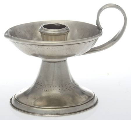 Pewter Hollowware Chamberstick