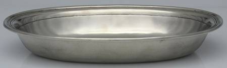 Pewter Hollowware 12" Oval Bowl