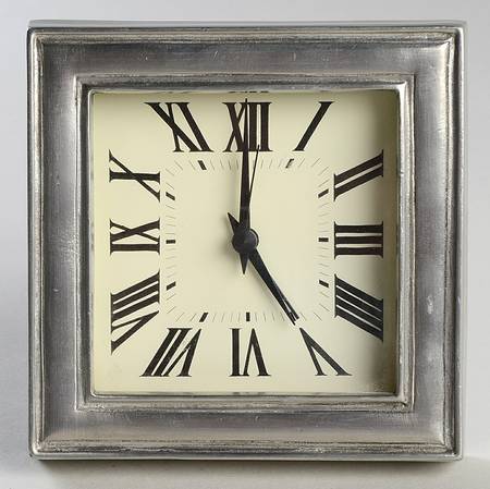 Pewter Hollowware Clock