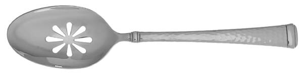 Hammered Harmony (Stainless) Pierced Tablespoon (Serving Spoon)