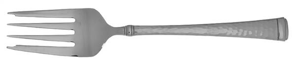 Hammered Harmony (Stainless) Medium Solid Cold Meat Serving Fork