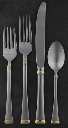 Harmony (Gold Accent, Stainless) 4 Piece Place Setting