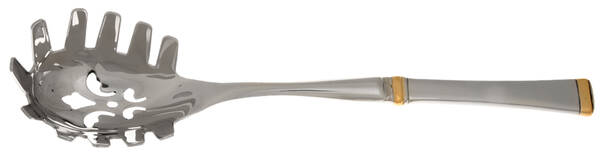 Harmony (Gold Accent, Stainless) Pasta Server with Stainless Bowl HC