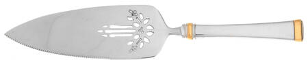 Harmony (Gold Accent, Stainless) Pierced Holiday Pie Server Stainless Blade HC
