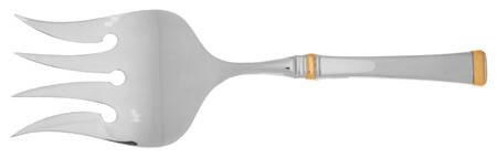 Harmony (Gold Accent, Stainless) Fish Serving Fork with Stainless Tines HC
