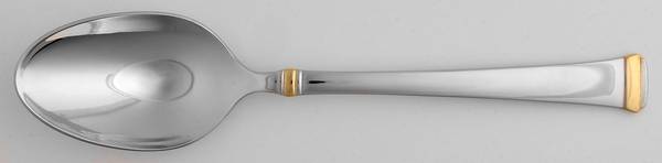 Harmony (Gold Accent, Stainless) Tablespoon (Serving Spoon)