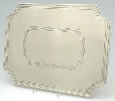MHX1(Pewter, Hollowware) Octagonal Corkback Placemat