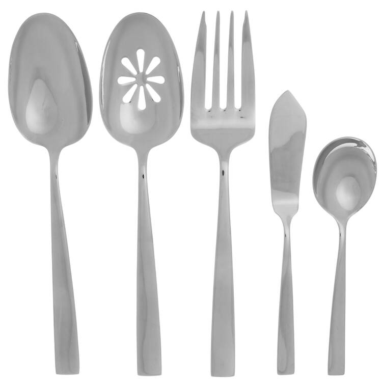 Everett (Stainiless) 5 Piece Hostess Set
