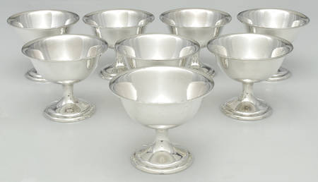 5 (Sterling, Hollowware) Champagne/Sherbet - Set of 8