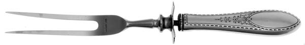 MOX4 (Sterling) Small Steak Carving Fork with Stainless Prongs