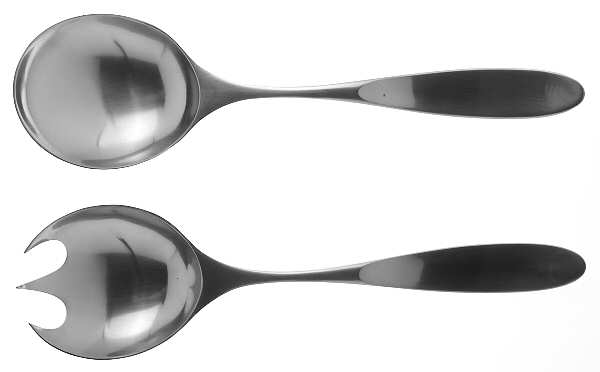 Magnum (Stainless) (2 Pc) Solid Salad Set