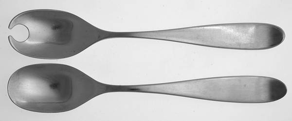Una (Stainless) (2 Pc) Solid Salad Set