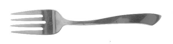 NPS2 (STAINLESS Medium Solid Cold Meat Serving Fork