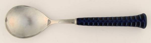 Cobalt Blue (Stainless) Solid Serving Spoon