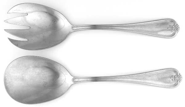 Fairmont-Fairview (Stainless) (2 Pc) Solid Salad Set